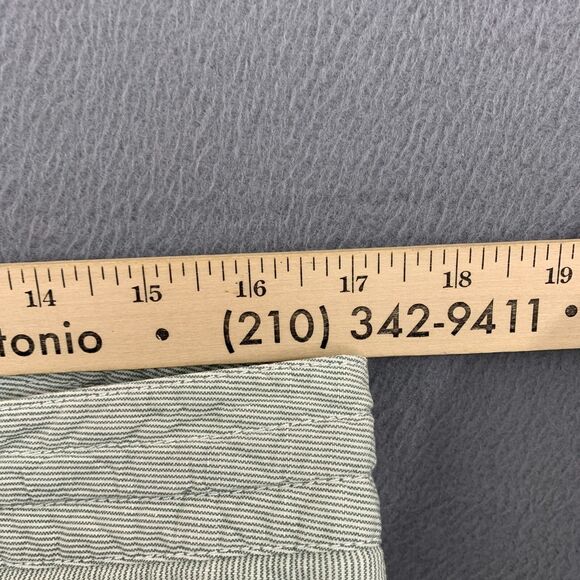 The North Face Shorts Size 10 Wander Free Linen Blend Striped Green 4" Inseam - Picture 8 of 14